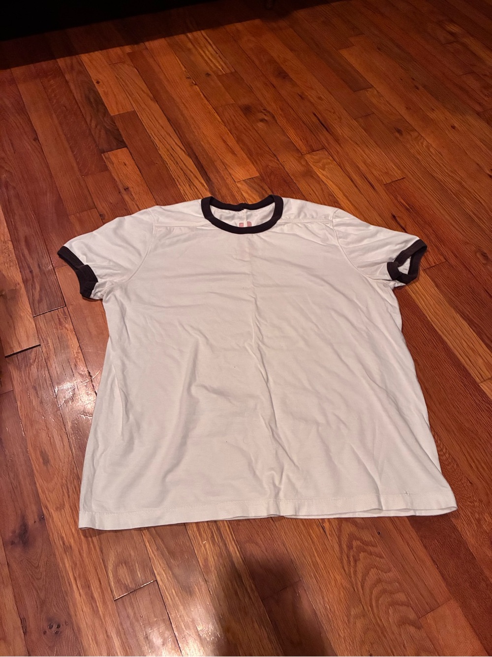 Rick Owens Mainline SS22 Fogachine Level Ringer T-Shirt Milk Dust M